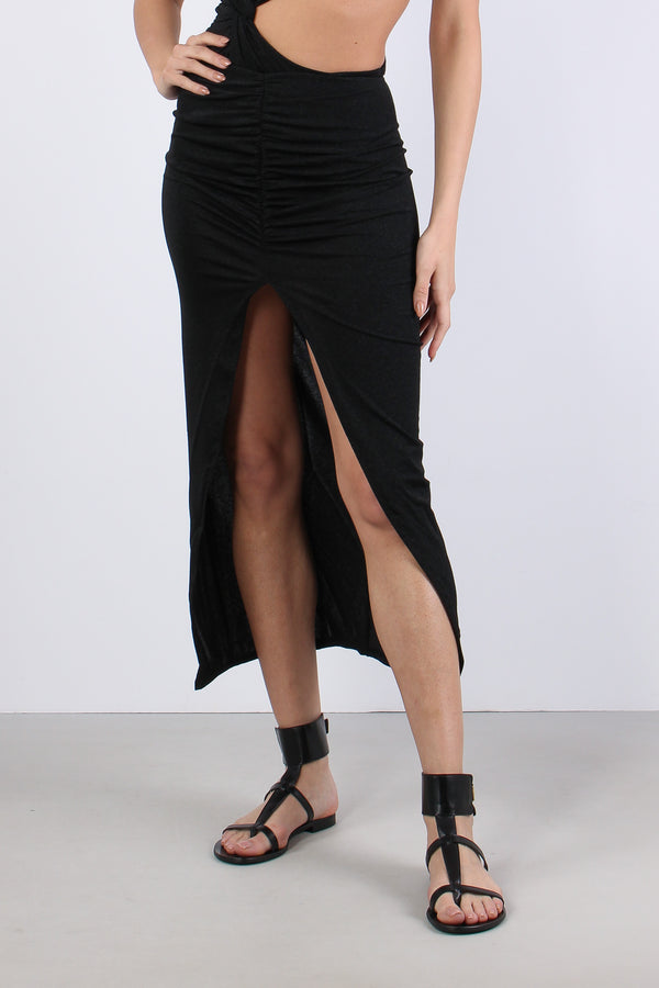 Pareo Lungo Lurex Nero-2