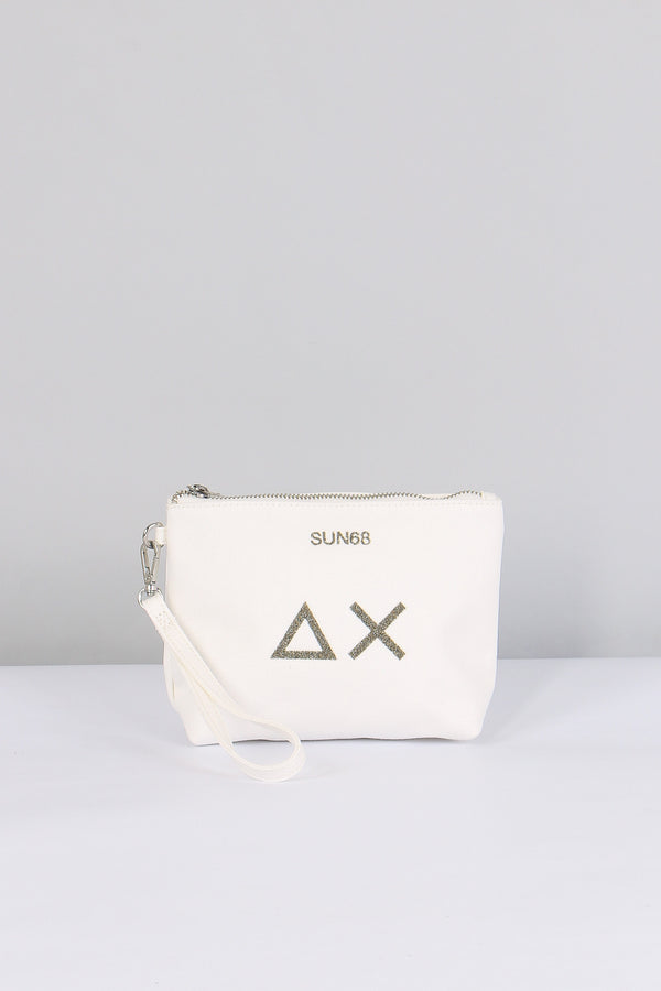 Mini Pochette Canvas Bianco
