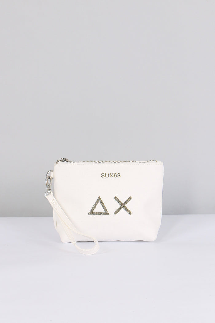 Mini Pochette Canvas Bianco
