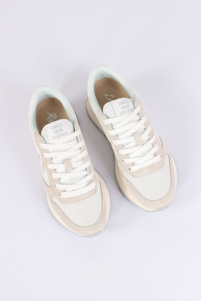Sneakers Ally Glitter Textile Bianco-6