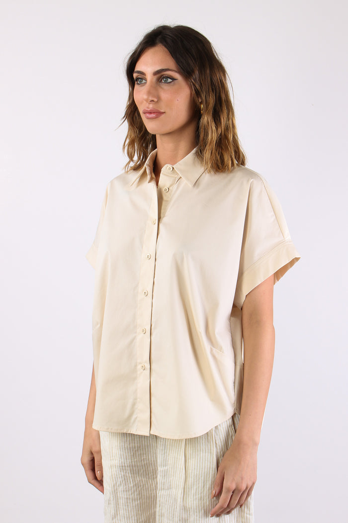 Camicia Over Squadrata Chantilly-3