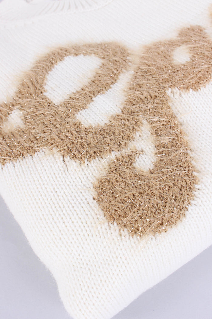 Maglia Logo Mohair Off White-10