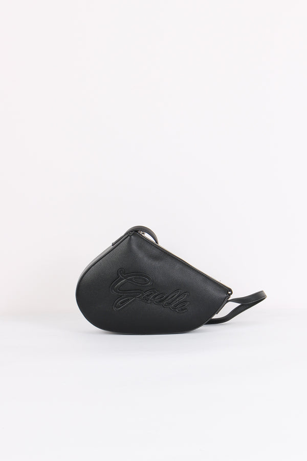 Tracolla Sella Logo Corsivo Nero