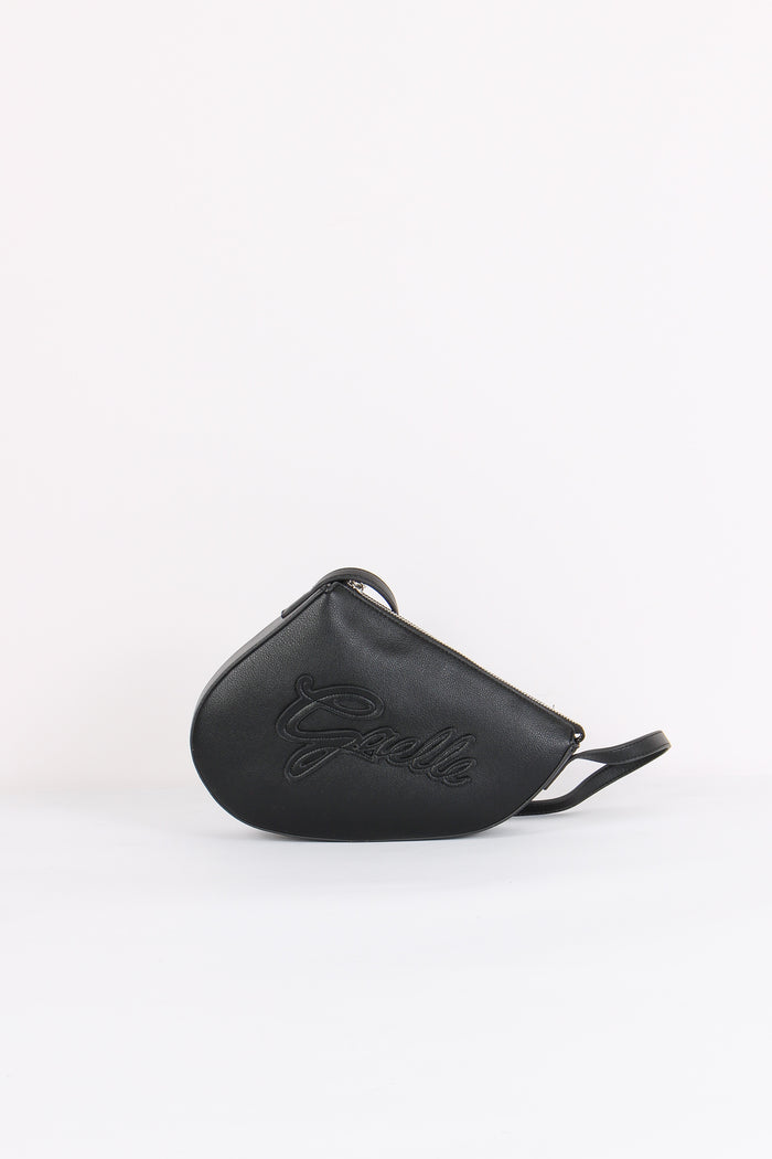 Tracolla Sella Logo Corsivo Nero
