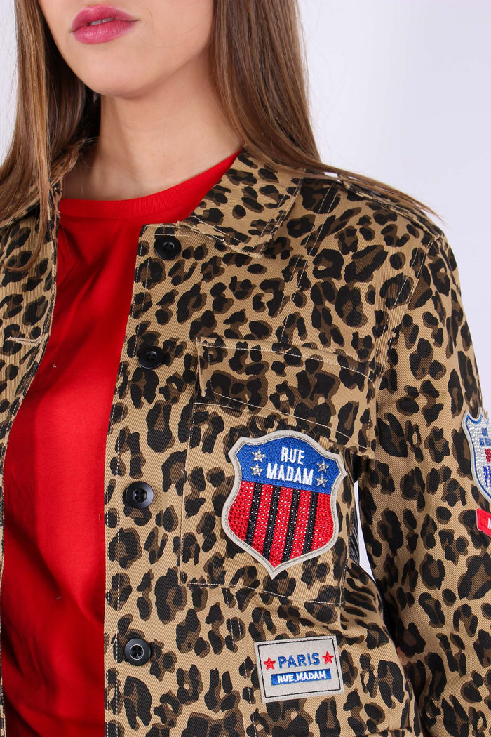Giacca Over Fantasia Patch Leopard-10
