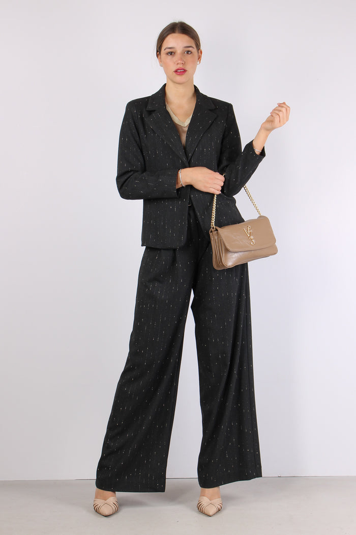 Giacca Fittata 1 Bottone Filo Grigio