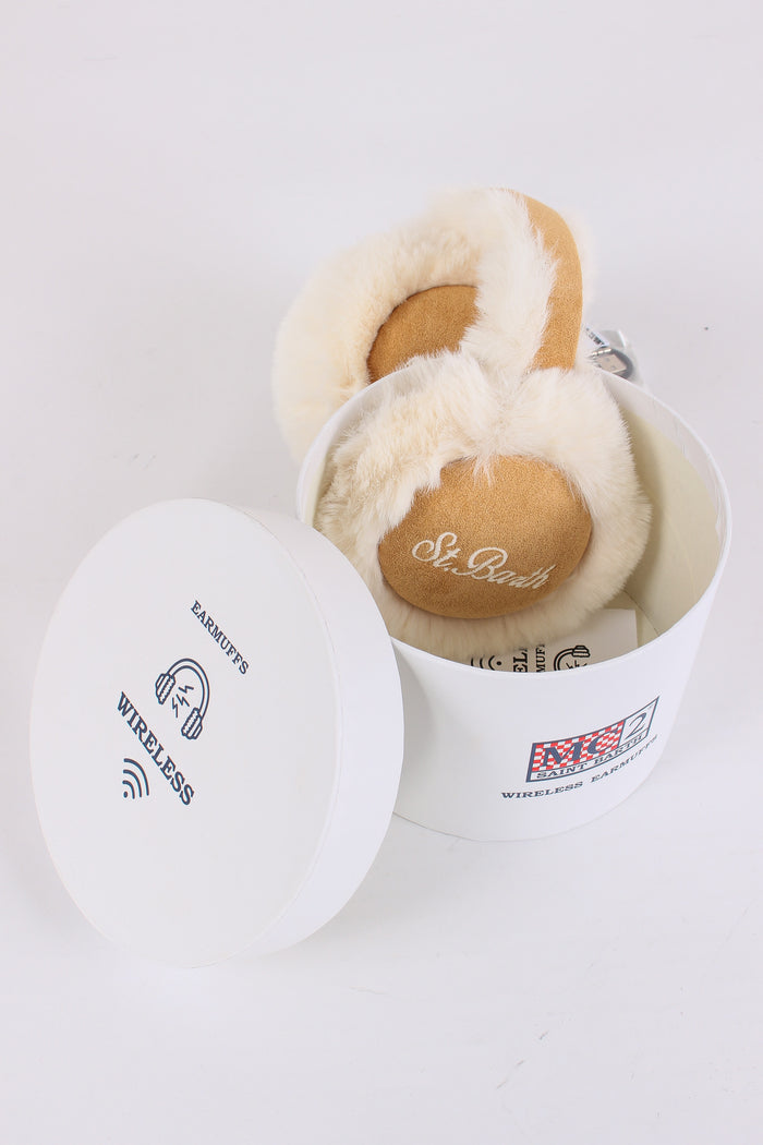 Paraorecchie Pelliccia Speaker Panna/rosa-2