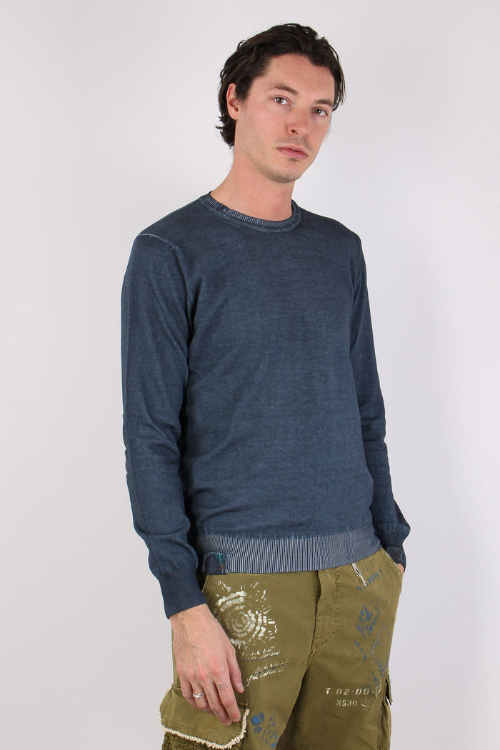 Maglia M/l Patch Toppa Azzurro-7