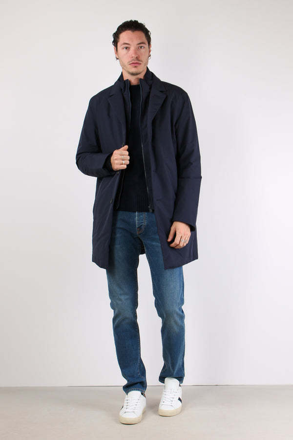 Byron Soprabito Nylon Liscio Blue Black-2