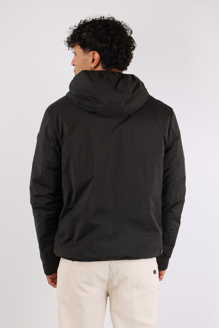 Bomber Ovatta Cappuccio Nero-4