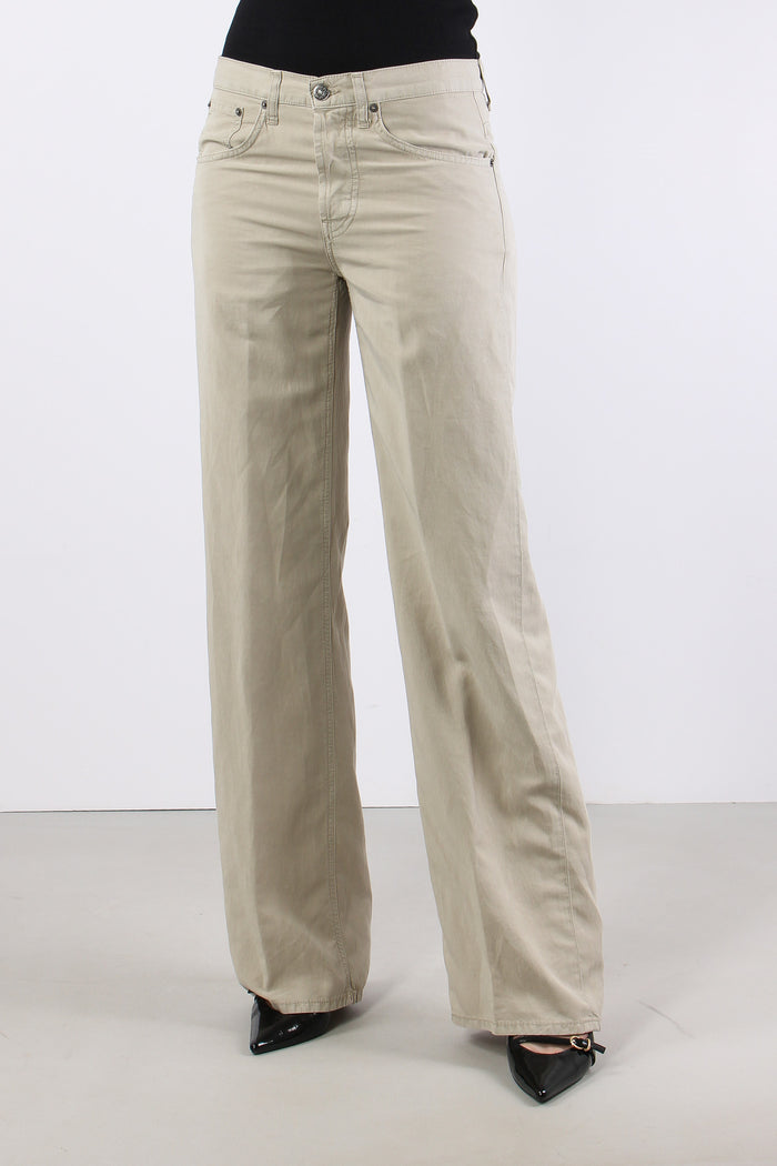 Jacklyn Pantalone Wide Leg Lino Lievito-6