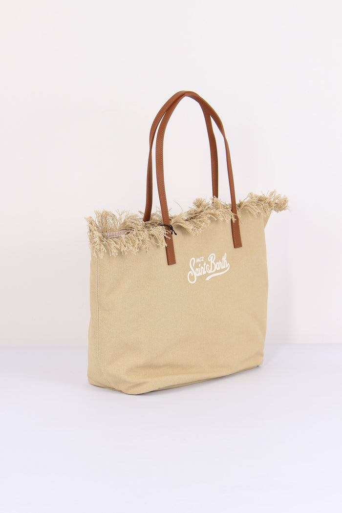 City Bag Frange Beige-6