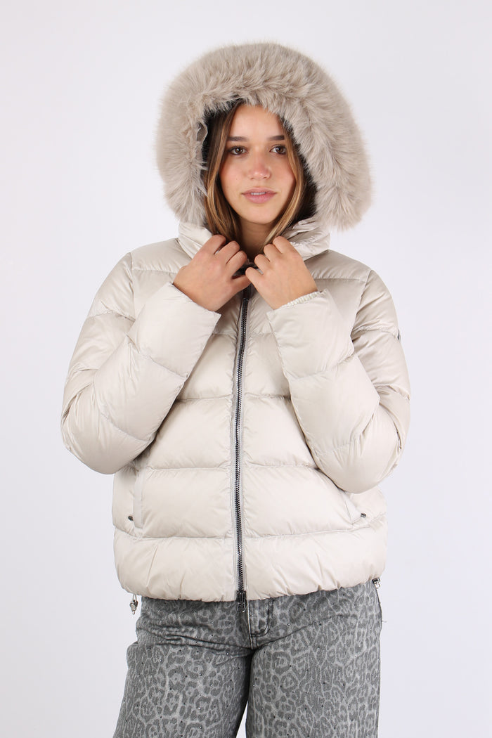 Piumino Over Ecopelliccia Canapa-9