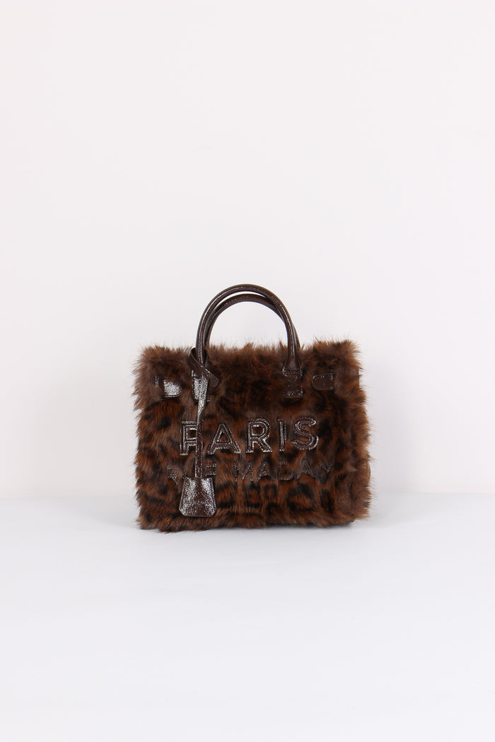 Mini Shopping Ecopelliccia Fur Leopard