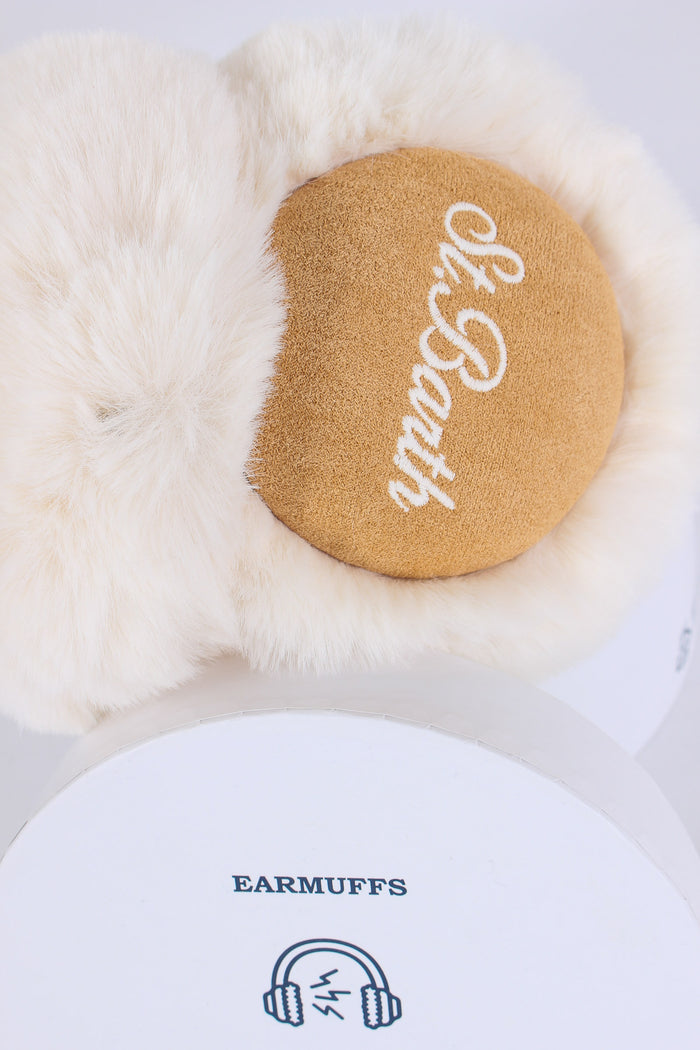 Paraorecchie Pelliccia Speaker Panna/rosa-6