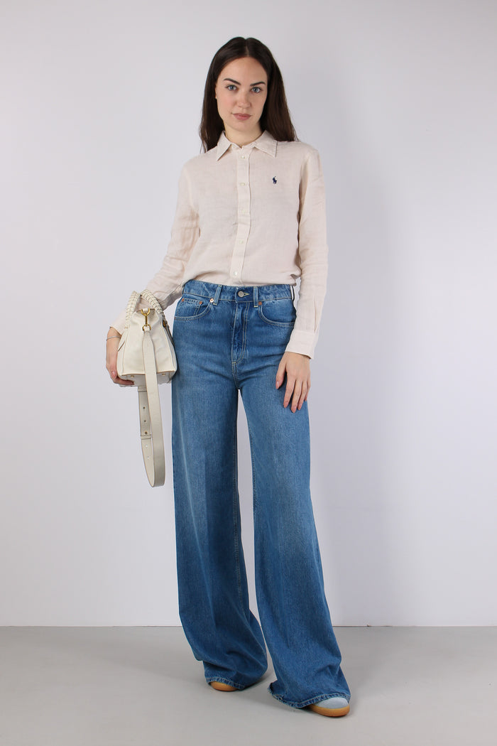 Camicia Classica Lino Antique Cream-3