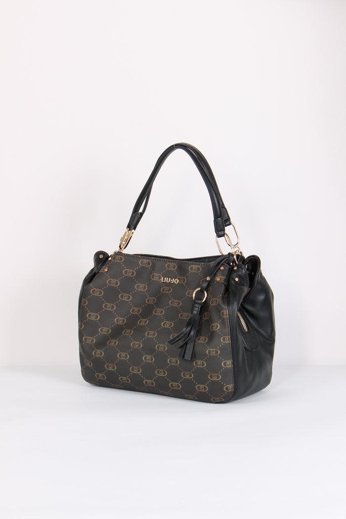 Borsa Tre Scomparti Nero-2