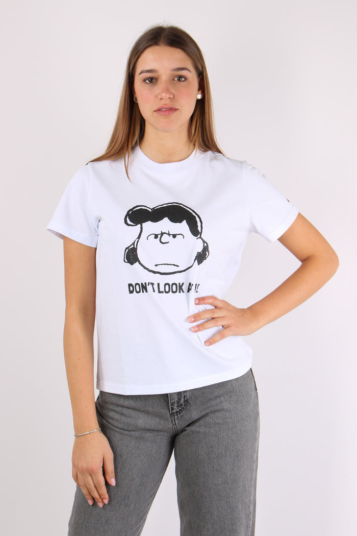 T-shirt Stampa Grande Bianco