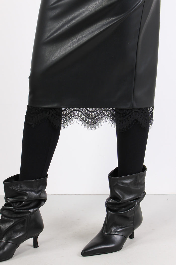 Lounguette Ecopelle Fondo Pizz Nero-7