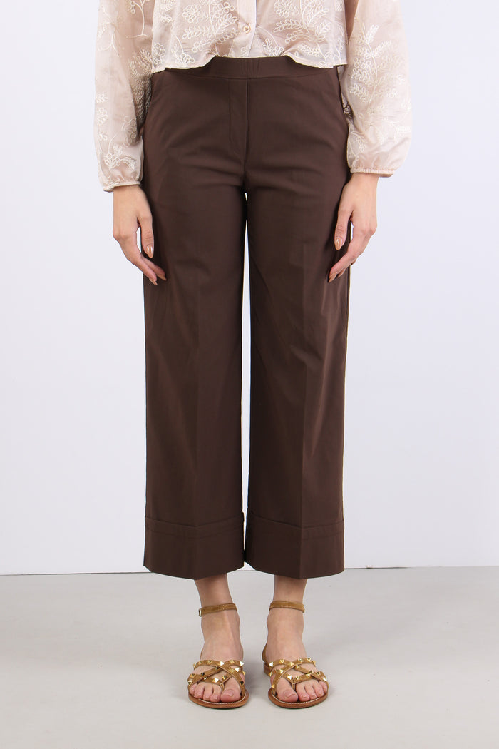 Pantalone Cropped Risvolto Moro-2