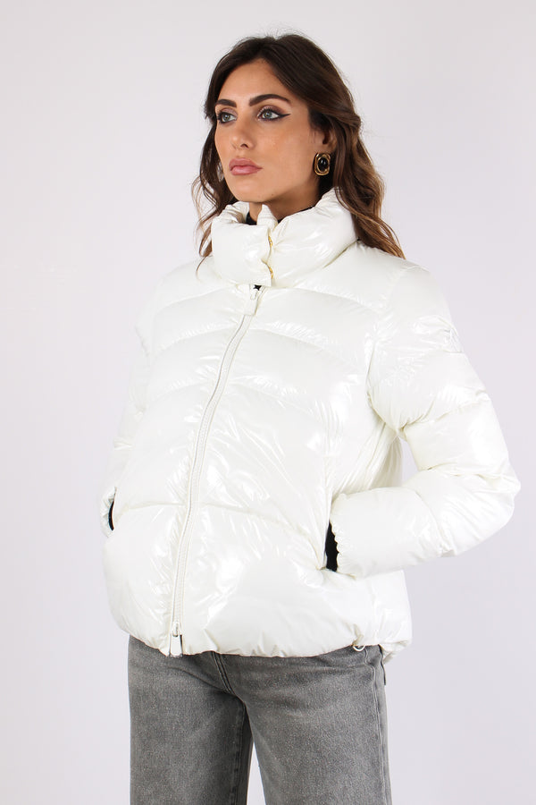 Mirco Caban Piumino Logo Bianco/biancaneve-2