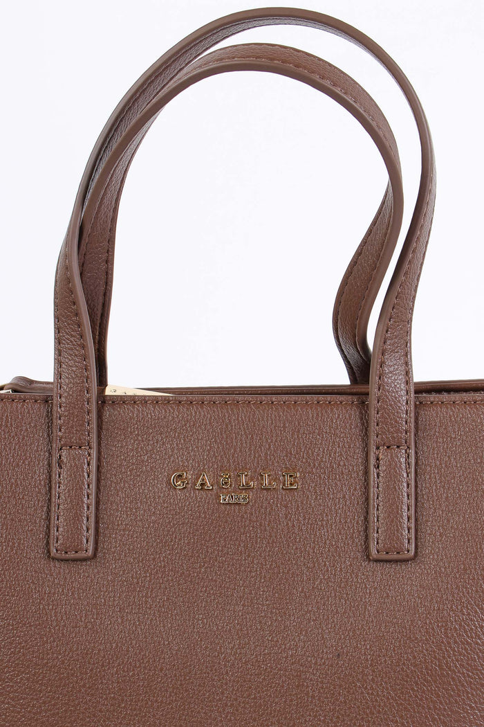 Mini Shopping Zip Bruciato-5