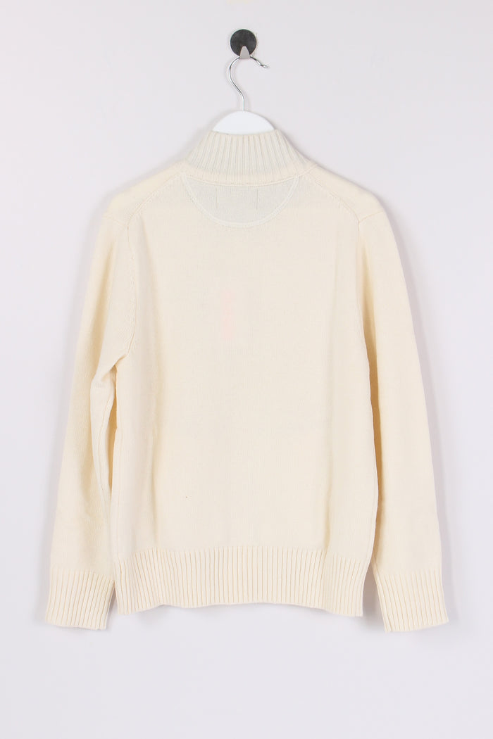 Giacca Maglia Bottoni Bianco-3