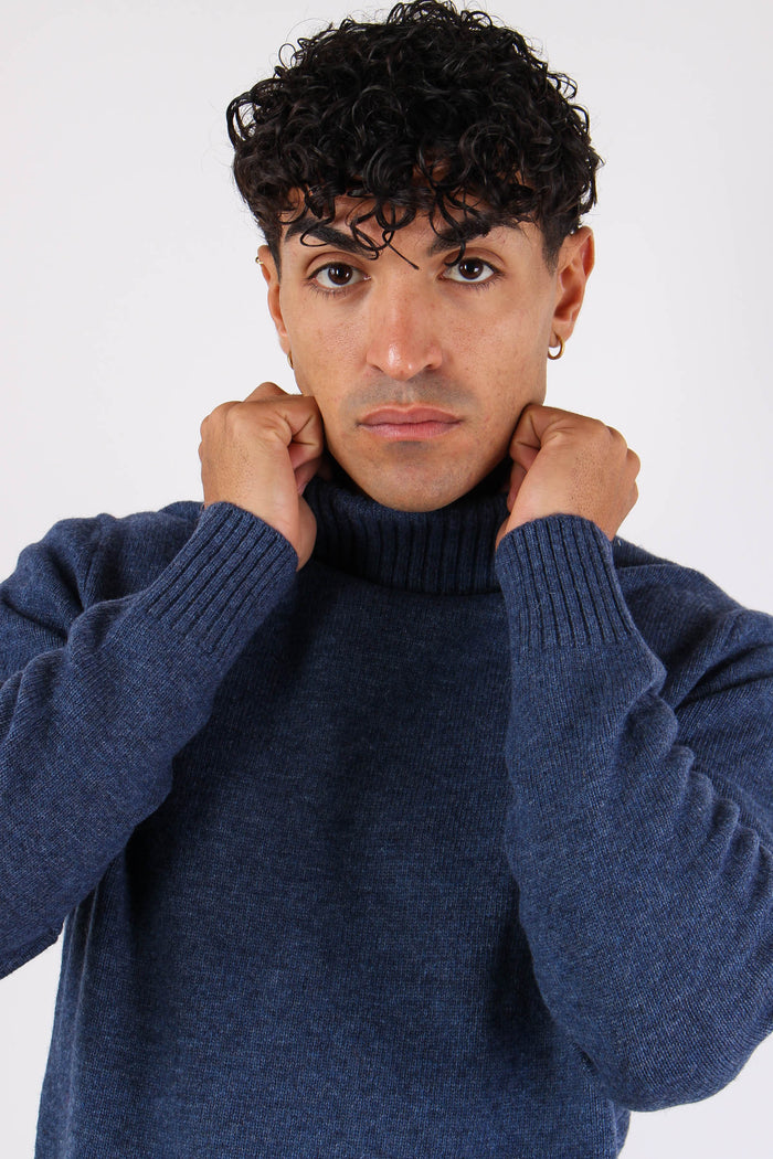 Collo Alto Lambswool Denim-7