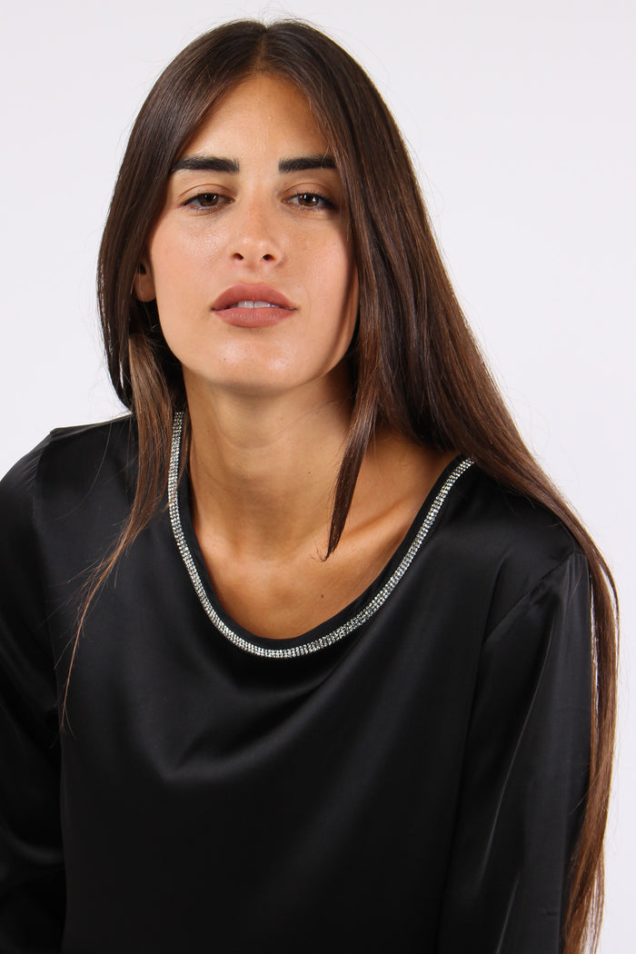 Fui Casacca Fluida Strass Black-4