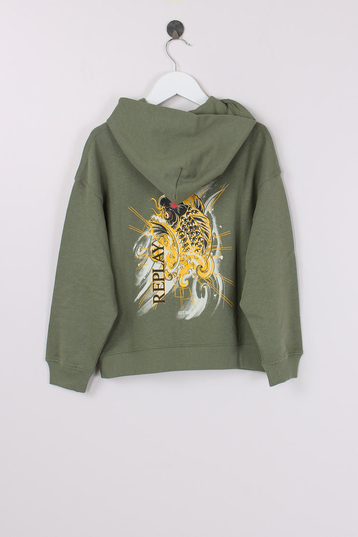 Felp Full Zip Cappuccio Militare-2