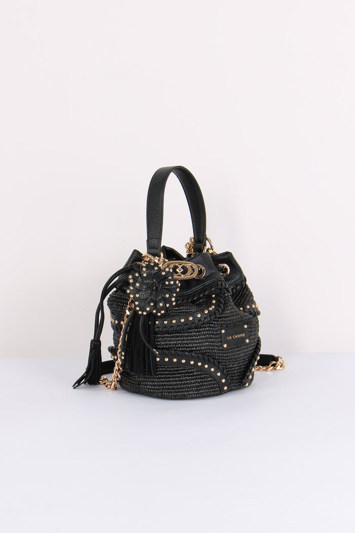 Secchiello Rafia Black-3