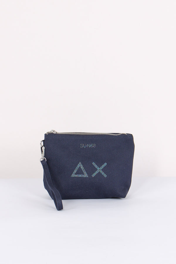 Mini Pochette Canvas Navy Blue