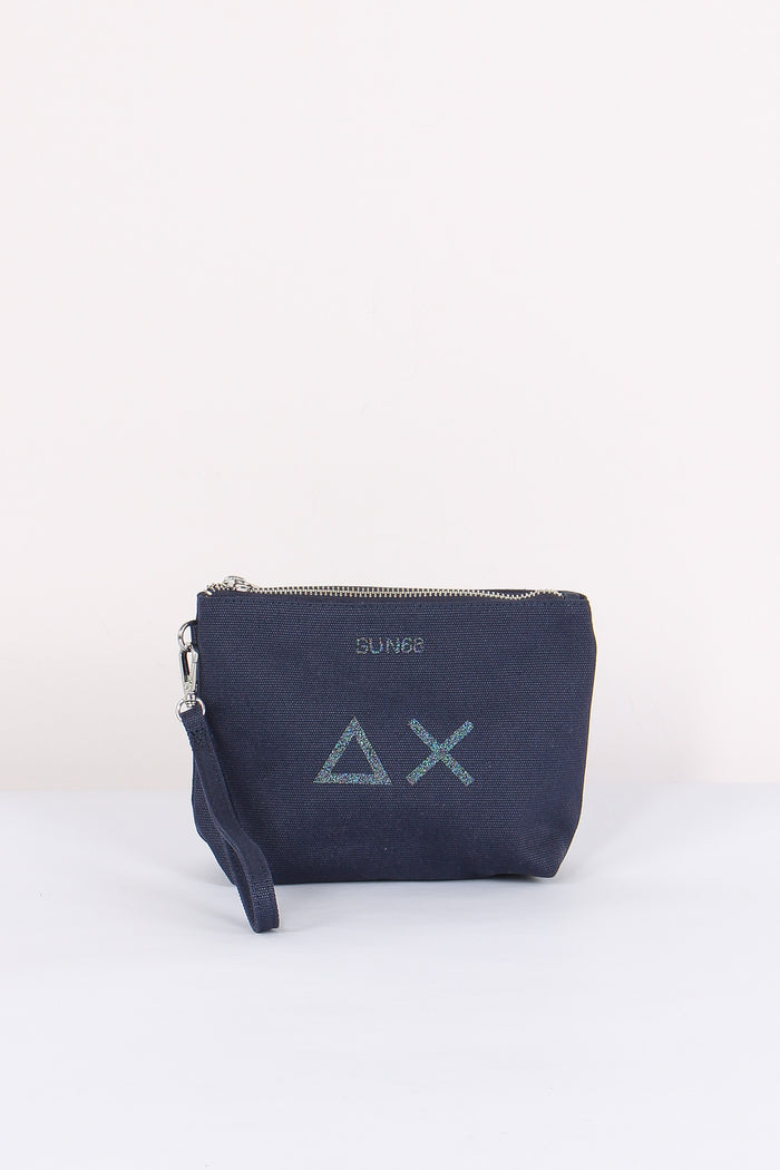 Mini Pochette Canvas Navy Blue
