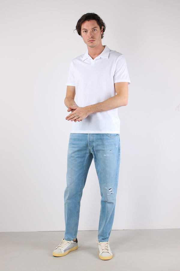 Polo Jersey Bianco