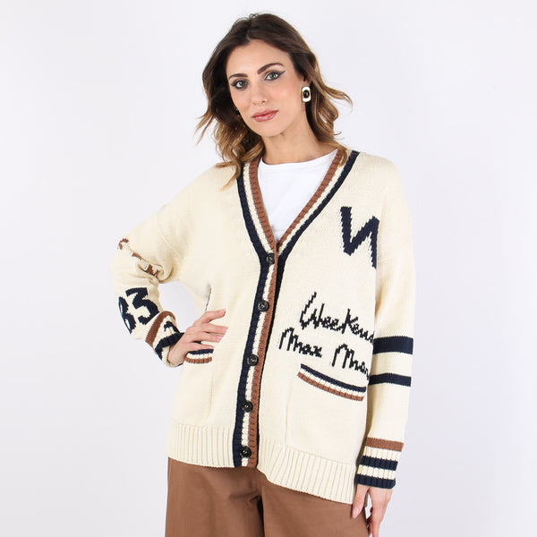 Wkdblasone Cardigan Scritte Dis Scriita-2