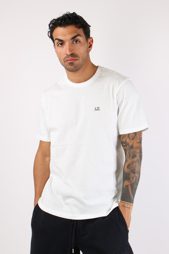 T-shirt Stampa Occhiali Gauze White-5