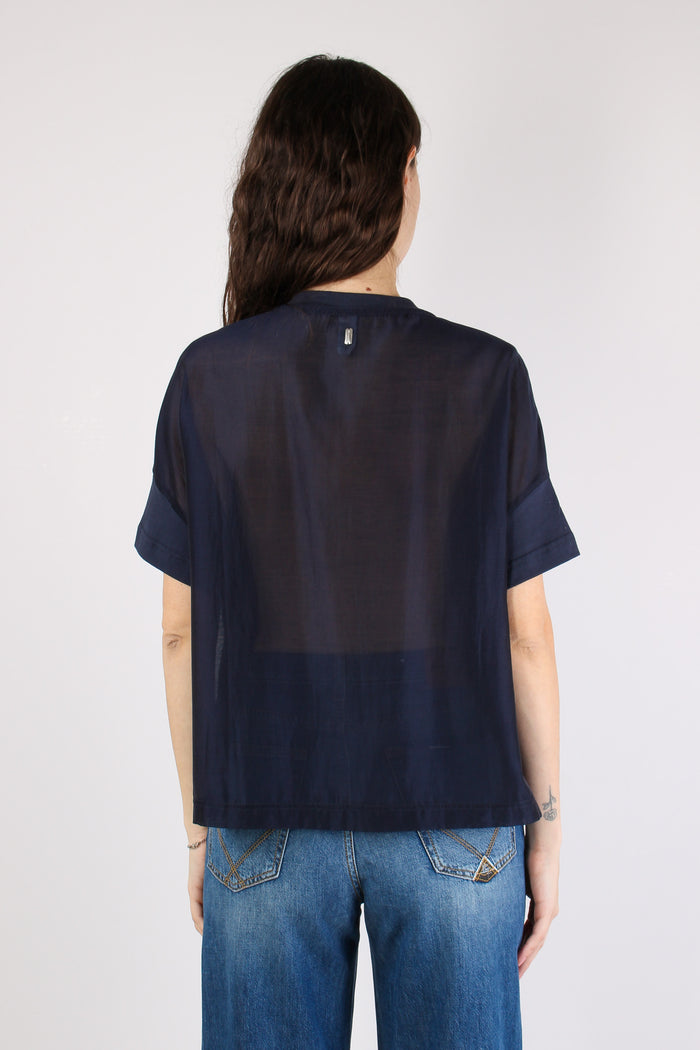 T-shirt Scavo V Organza Blue-5