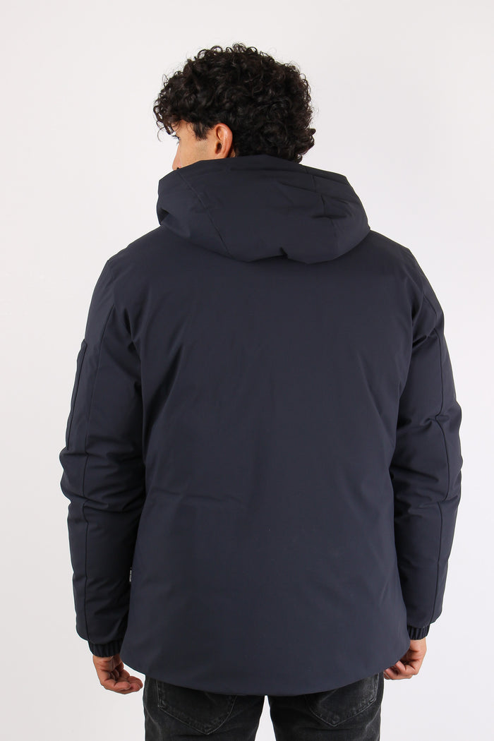 Hiram Giubbotto Tasche Cappucc Blue Black-5