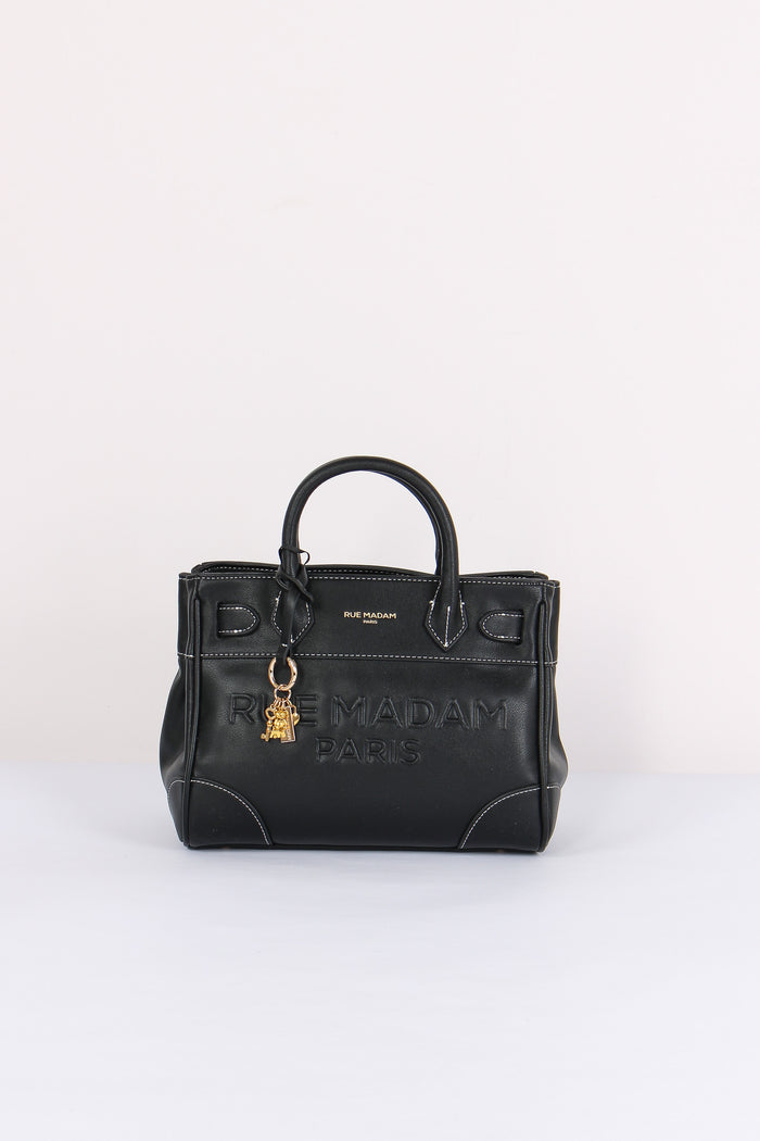 Mini Shopping Impunture Contrasto Black