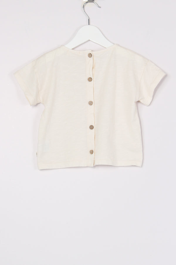 T-shirt Cropped Ivory-2