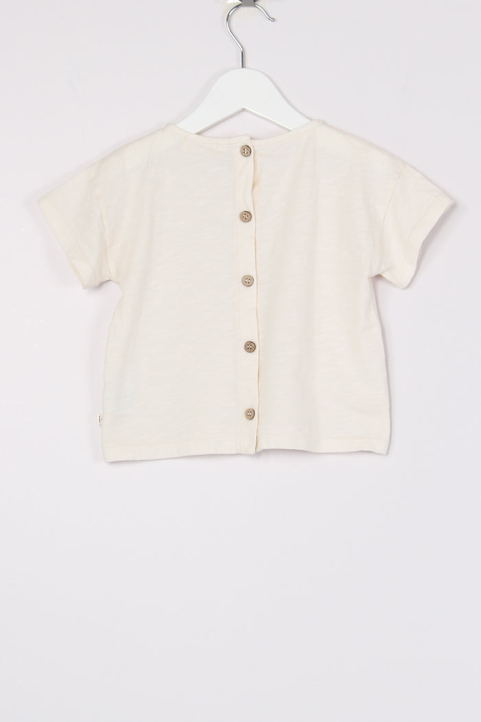T-shirt Cropped Ivory-2