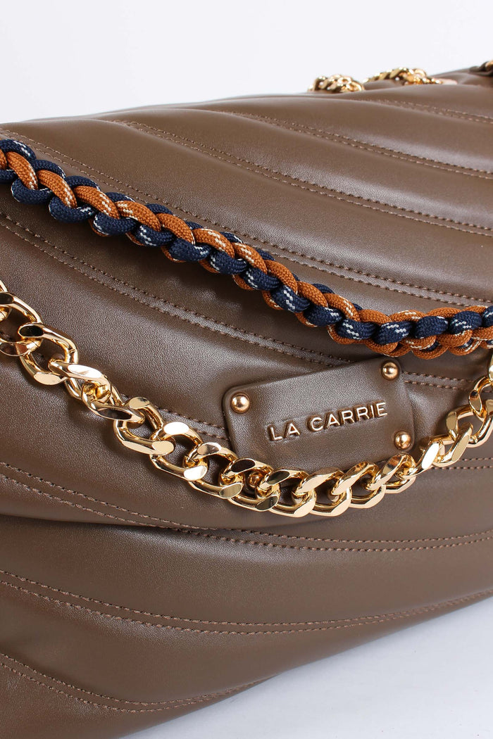 Tracolla Maxi Catena Brown-7