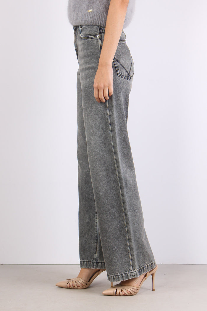 Denim Regular Brillantini Denim Black-7