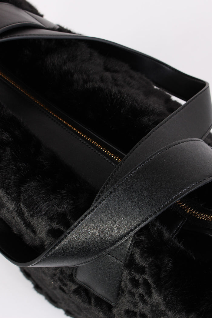 Shopping Ecopelliccia Nero-5