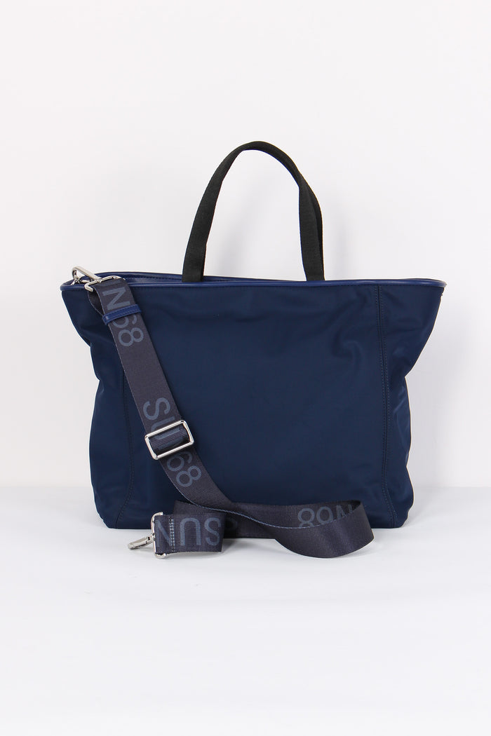 Borsa Jacqueline Logo Navy Blue-3