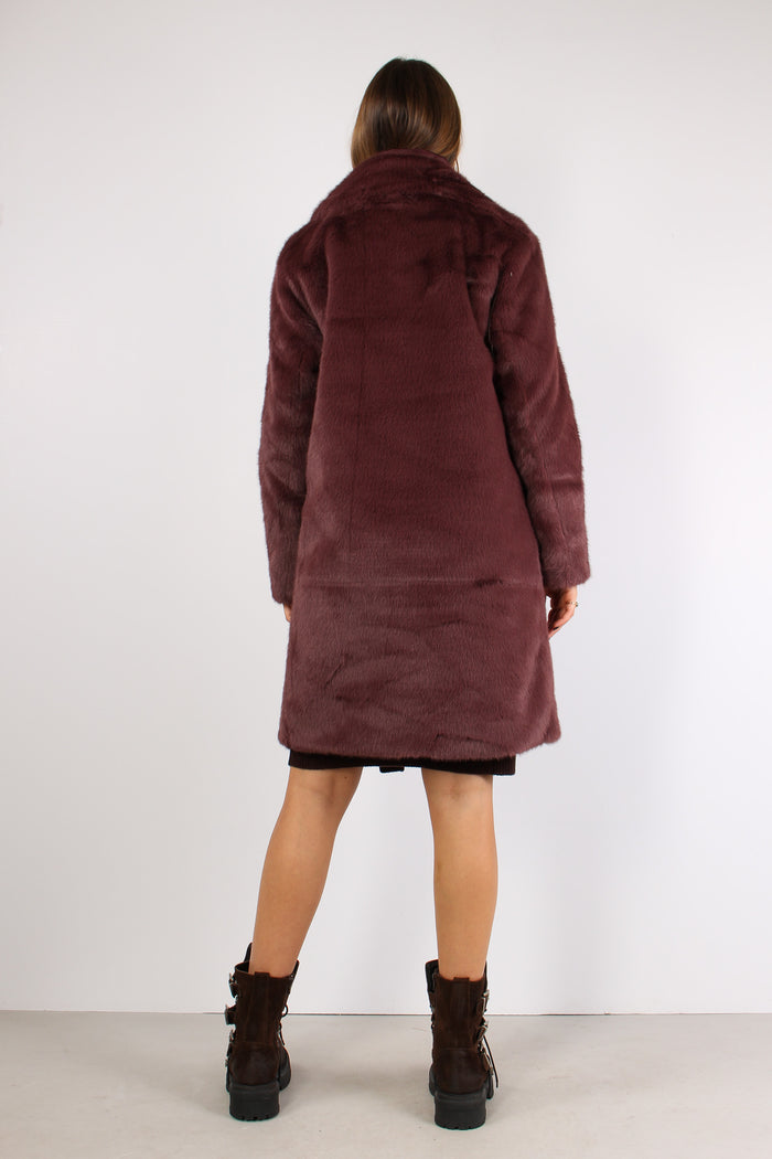 Ecopelliccia Bottoni Chocolate Bean-5