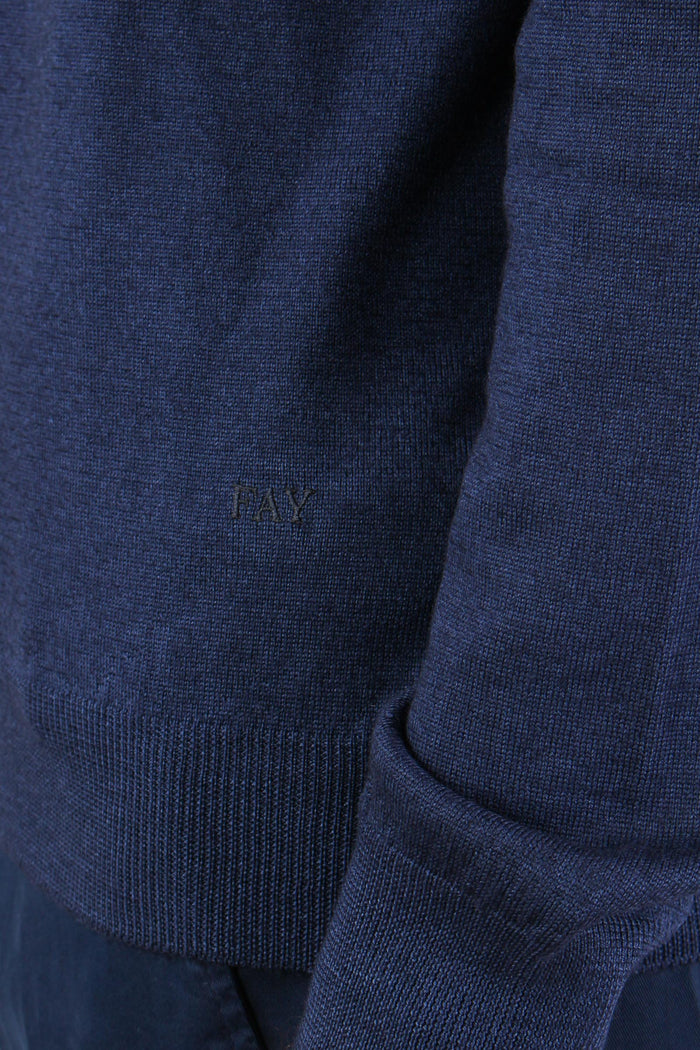 Dolcevita Lana Effetto Lavato Blu-7