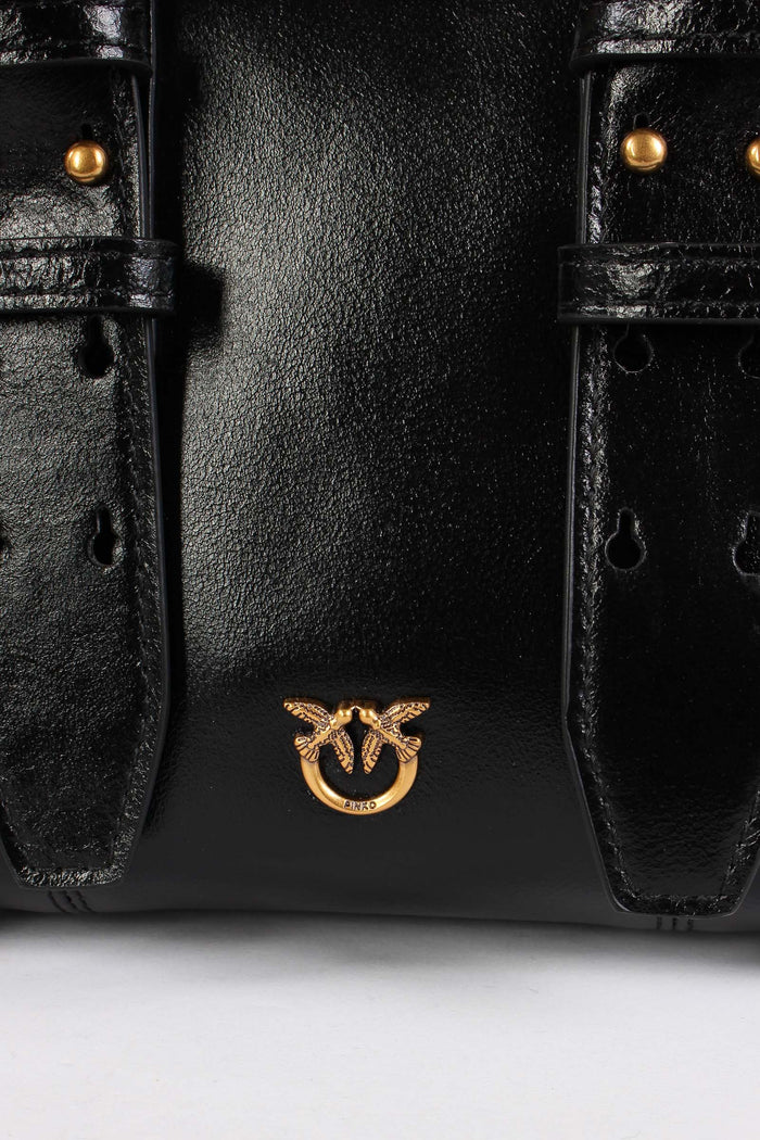 Bowling Bag Zip Mini Nero/gold-8