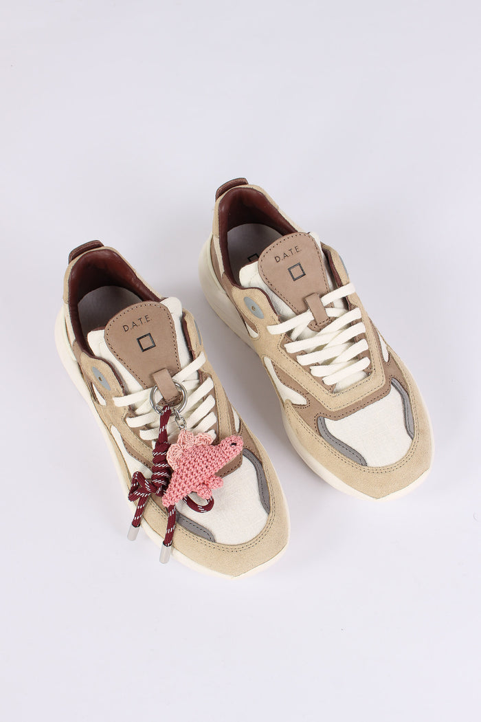 Sneakers Fuga Linen White/beige-5