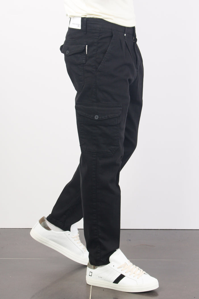 Pantalone Cargo Nero-6